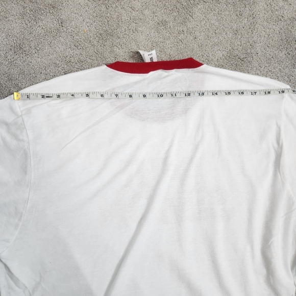 Paul Simon White & Red 70s Men's T-shirt Size L - Picture 13 of 14
